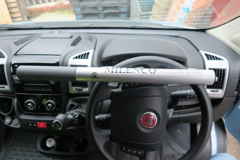 Milenco High-Security Steering Wheel Lock Silver