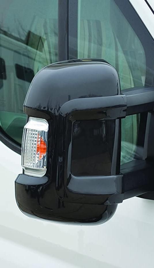 Milenco Motorhome Mirror Protectors - Black Pair (Short Arm)
