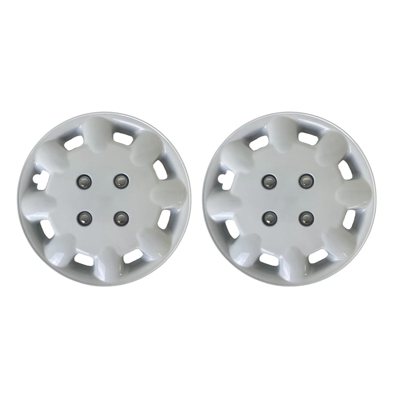 Milenco 333W White 13" Wheel Trims (Pair) – Fits 13-inch Caravan Wheels