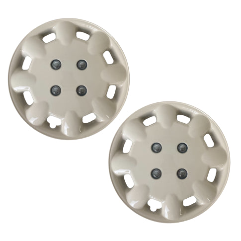 Milenco 333M Magnolia 13" Wheel Trims (Pair) – Caravan Wheel Covers as Used by Bailey