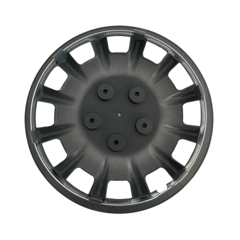 Milenco Silver Wheel Trims – 14" – Caravan Steel Wheels – Set of 4 (437S) – As Used by Bailey