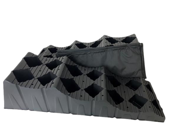 Milenco MGI Maxi T3 Level – Extra-Large 3-Step Caravan & Motorhome Levelling Ramps (High-Grip, 1500kg per Wheel)