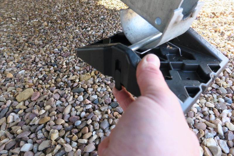 Milenco Stacka Corner Feet (Set of 4) – Rattle-Proof, Spring-Loaded Corner Steady Feet for Caravans