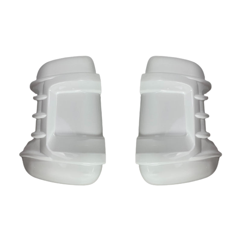 Mirror Bumper Protectors x 2  (White) Long Arm