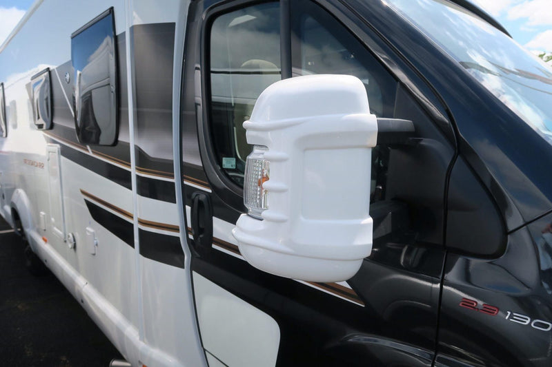 Mirror Bumper Protectors x 2  (White) Long Arm