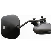 Grand Aero Mirror Flat Twin Pack - Milenco Aero towing mirrors designed for caravans and trailers, offering stable wide-angle visibility and reduced vibration while towing - My Milenco