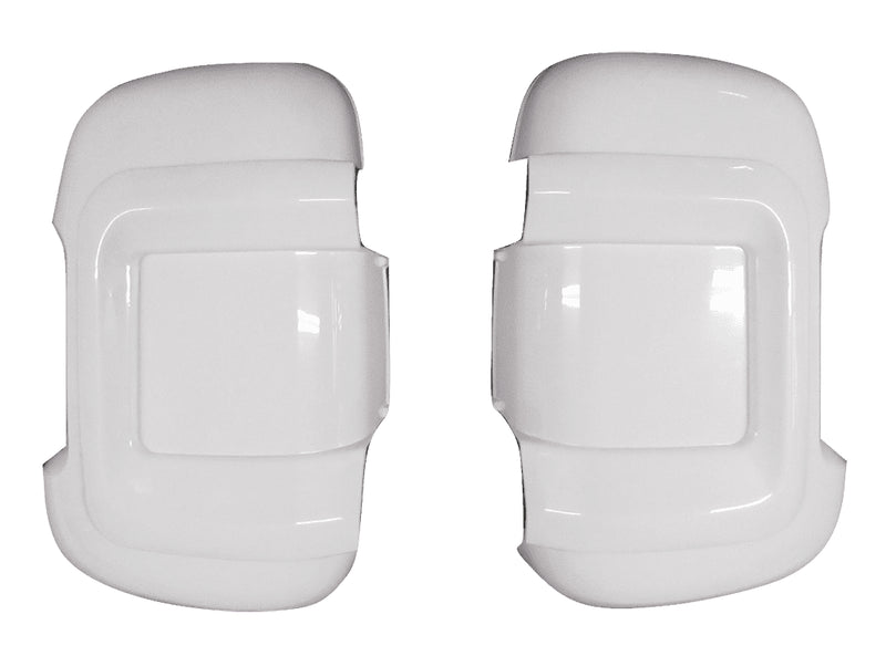 Mirror Bumper Protectors x 2  (White) Short Arm