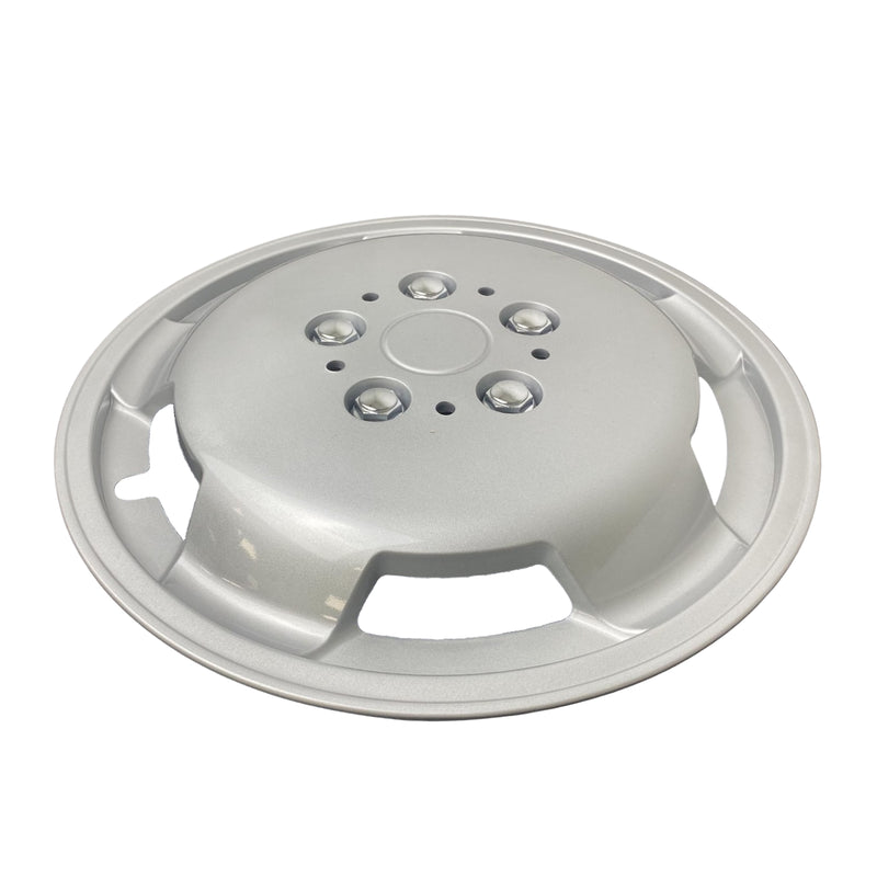 Milenco Silver Wheel Trims – 15" – Motorhome Steel Wheels – Set of 4