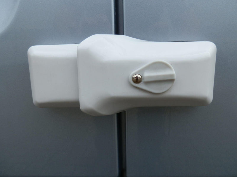 Milenco High-Security Van Door Lock – White Triple Pack (Sold Secure Gold Automotive, Hardened Steel, 3 Keys)