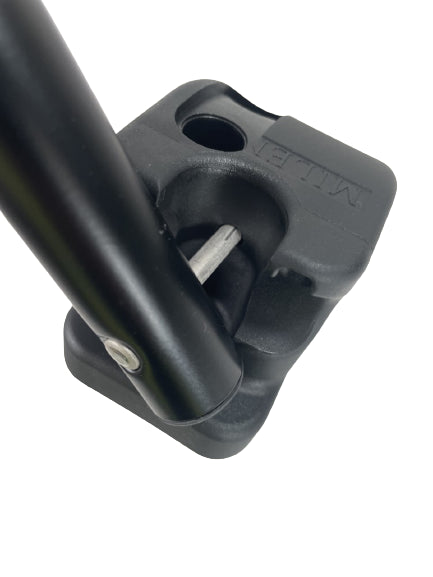 Milenco Safety Hand Rail XL – Black Non-Locking Grab Handle for Caravans & Motorhomes (Stainless Fittings, Easy Fit)