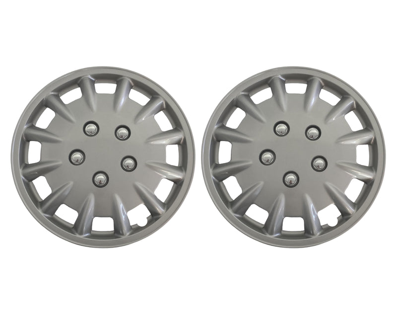 Milenco Silver Wheel Trims – 14" – Caravan Steel Wheels – Set of 4 (437S) – As Used by Bailey