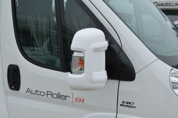 Falcon Mirror Covers x 2  (White) Long Arm