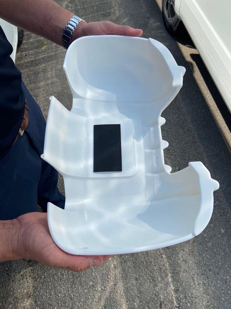 Mirror Bumper Protectors x 2  (White) Long Arm