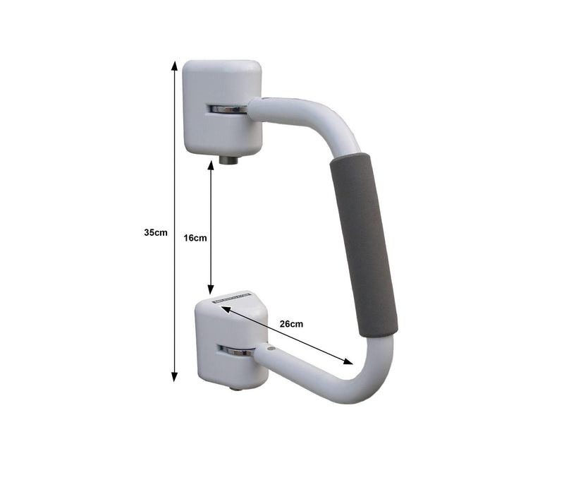 Milenco Security Hand Rail – Twin-Lock, Anti-Bump Grab Handle with 3-Position Lock (Caravan & Motorhome, SKU 5258)