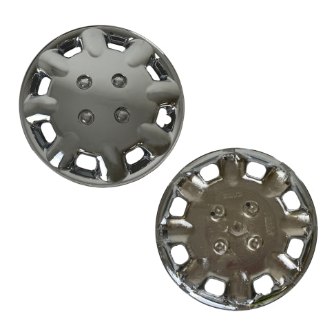 Milenco Chrome Wheel Trims – 13" – Caravan/Trailer Steel Wheels – Set of 4 (333C)