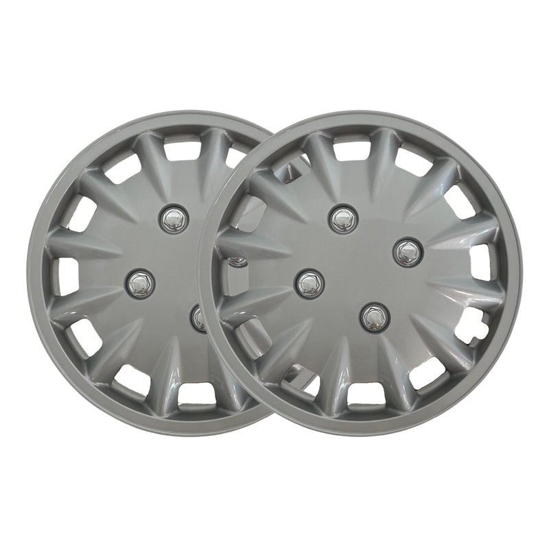 Milenco Silver Wheel Trims – 13" – Caravan/Trailer Steel Wheels – Set of 4